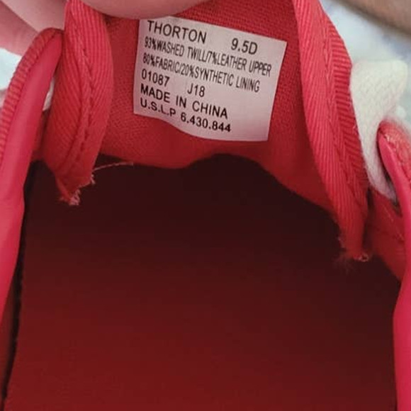 Polo Thorton Red Tennis Shoes Mens 9.5 - Picture 6 of 6